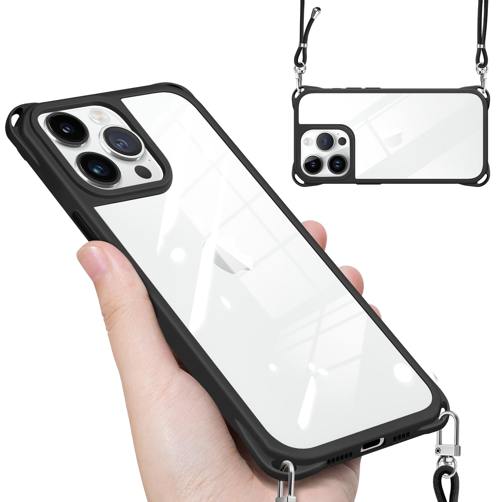 Amazon.co.jp: iPhone 14 Pro Max Case, Shoulder Strap, Cover for